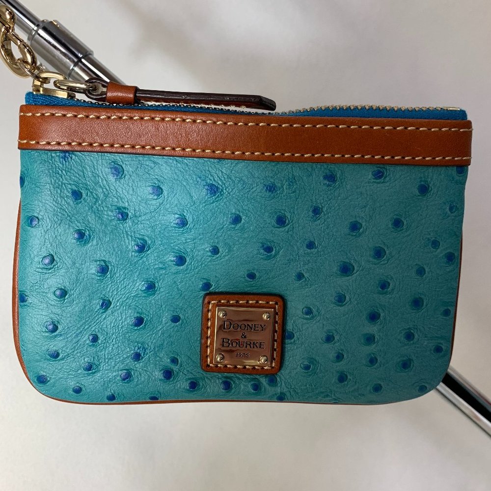Dooney & Bourke Ostrich Collection Wristlet Pouch